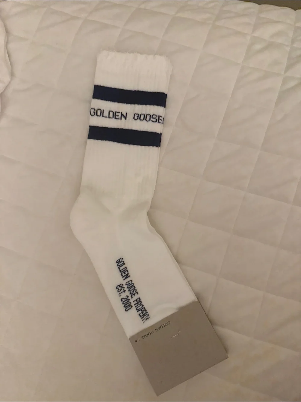 Golden Goose logo socks brand new